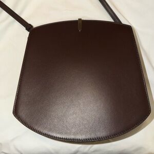 Savette Florence Calf Leather Crossbody (Brown)